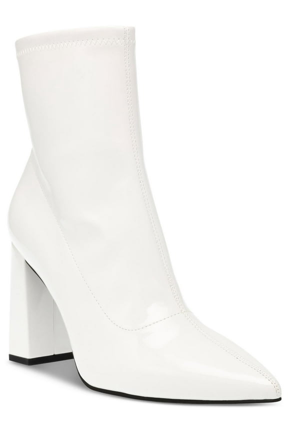 Womens Iloise Patent Block Heel Booties