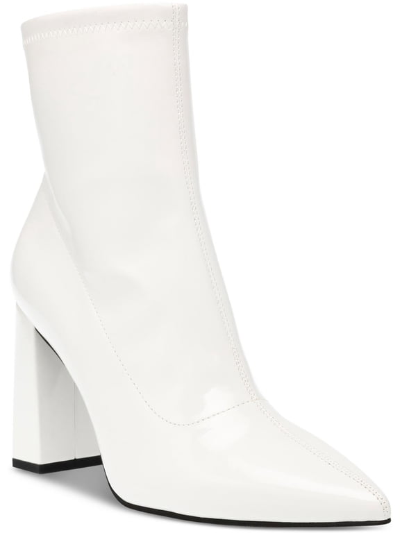 Womens Iloise Patent Block Heel Booties
