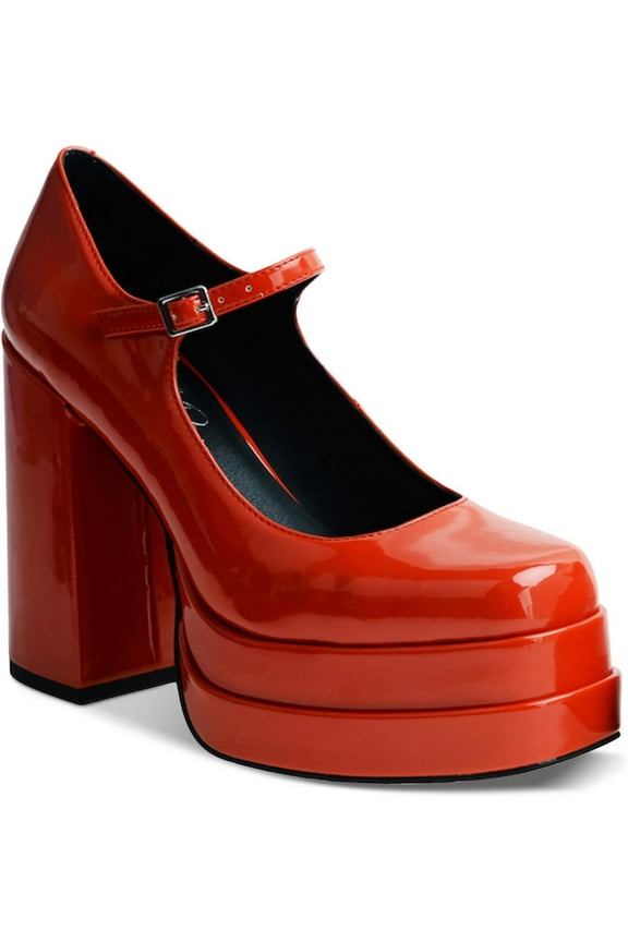 Womens Octavia Buckle Platform Mary Jane Heels