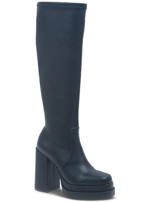 Womens Olyvia Faux Leather Knee-High Boots
