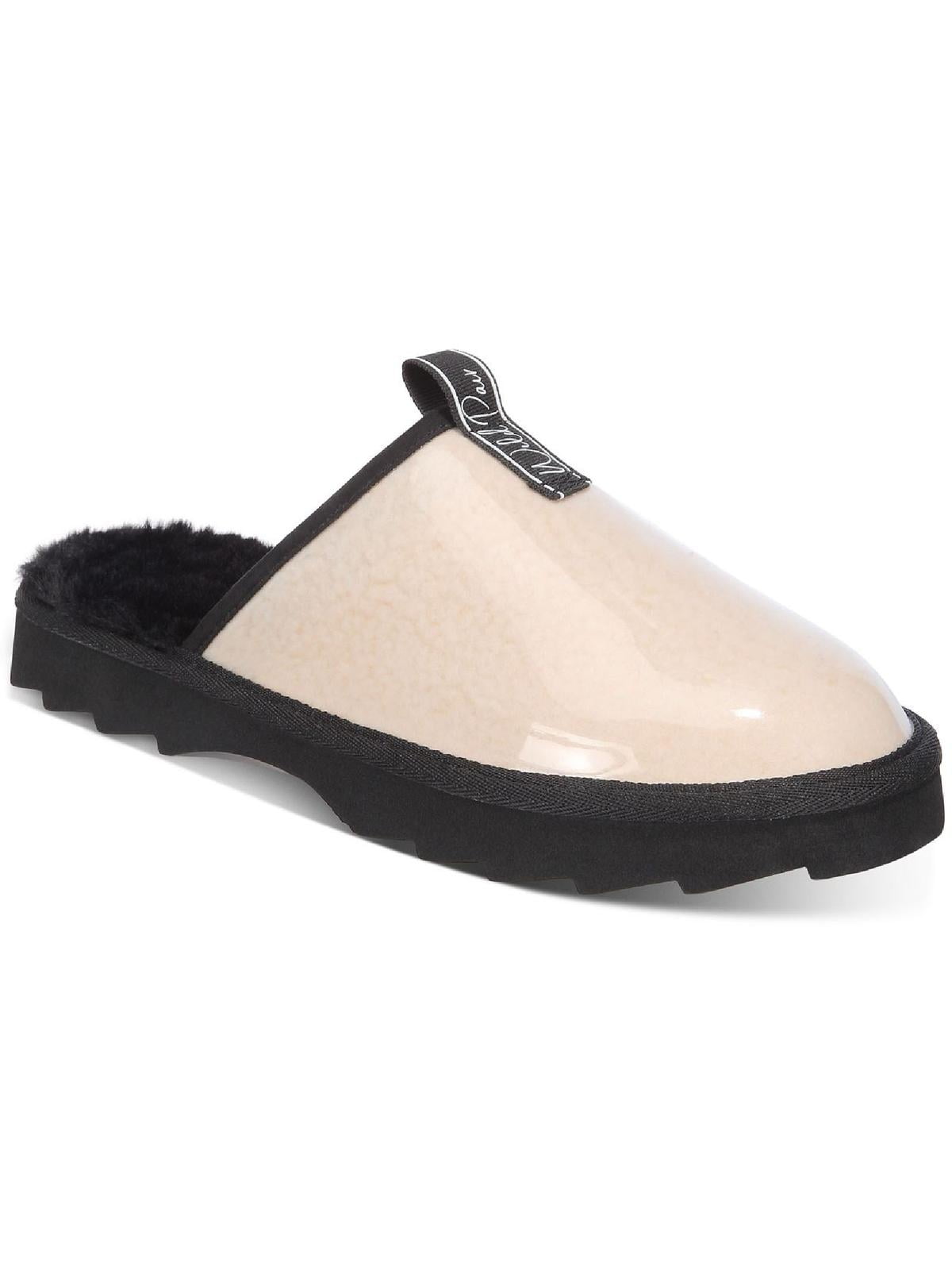 Wild Pair Womens Portiaa Faux Fur Slip On Slide Slippers