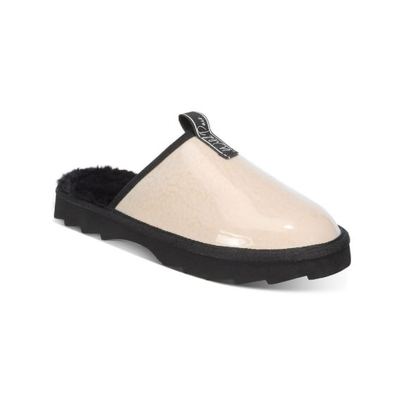 Wild Pair Womens Portiaa Faux Fur Slip On Slide Slippers