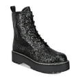 thumbnail image 1 of Wild Pair  Womens Rizo 2 Glitter Lug Sole Combat & Lace-up Boots, 1 of 4