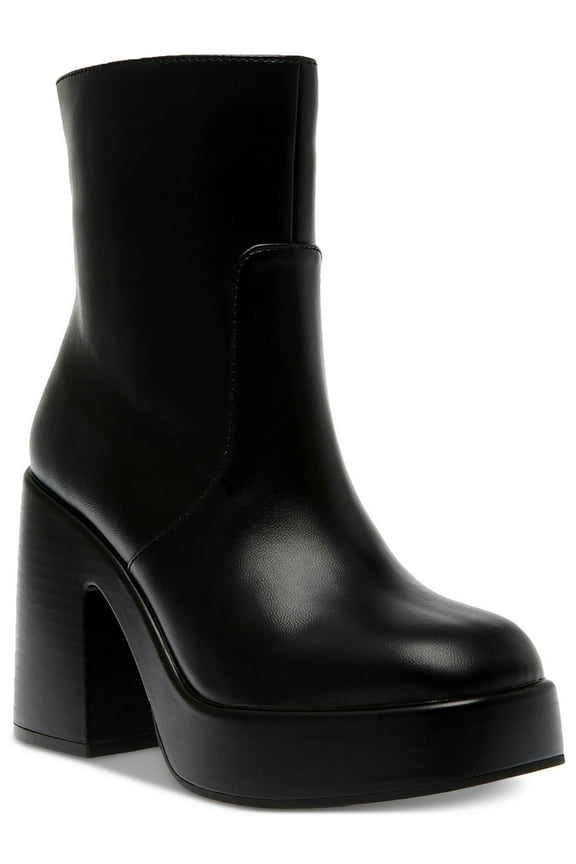 Womens Stellaa Comfort Insole Faux Leather Mid-Calf Boots