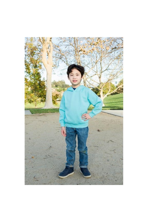 651AQXL Youth Pullover Hood, Aqua - Extra Large