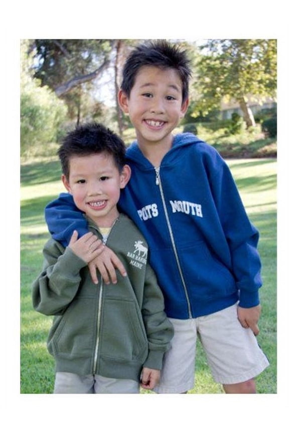 652DEM Youth Zip Hoodie, Denim - Medium