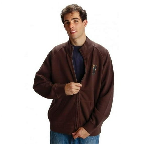 Wild Palms 907RDL Mens Advanced Fleece Full Zip Jacket, Red - Large