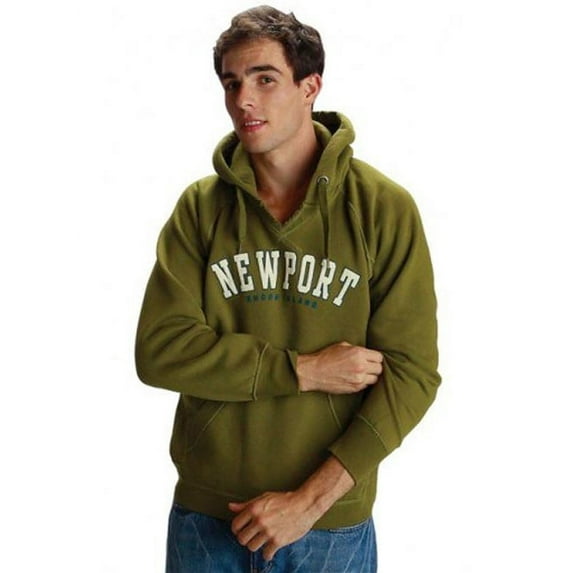 Wild Palms 908ORXL Mens Advanced Fleece V-Slit Hood, Orange - Extra Large