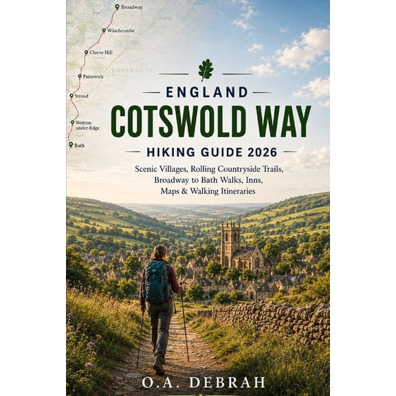 The Wild Paths Collection England Cotswold Way Hiking Guide 2026: Scenic Villages, Rolling Countryside Trails, Broadway to Bath Walks, Inns, Maps , Book 24, (Paperback)
