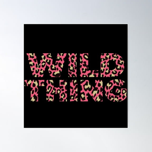 Wild Pink Poster Wall Art, Modern Wall Decor For Living Room Bedroom, 17x17 UNFRAMED