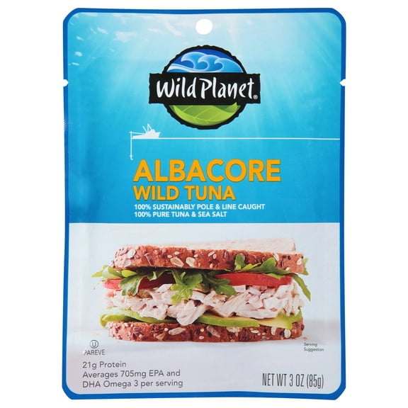 Wild Planet Albacore Wild Tuna with Sea Salt, 3 oz Can