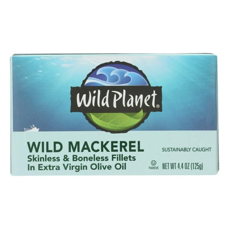 Wild Planet Mackerel Wld Fllt Evoo12