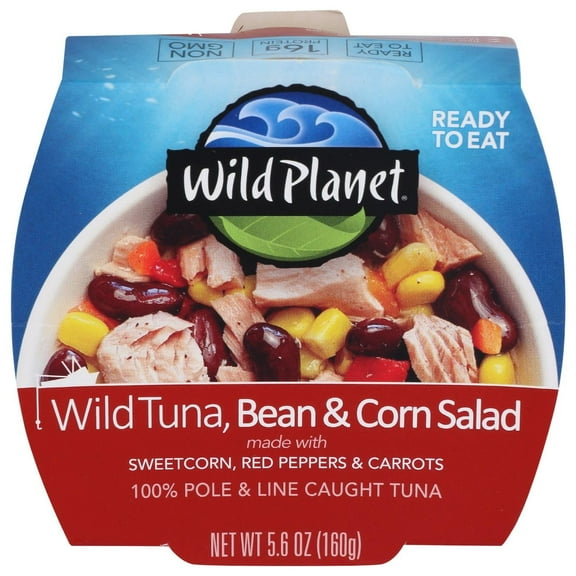 Wild Planet Salad Tuna with Bean and Corn 5.6 oz (Pack Of 9)