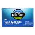 thumbnail image 1 of Wild Planet Sardines in Water w/Sea Salt Scale Free Non-GMO 4.4 oz (12 Pack), 1 of 4