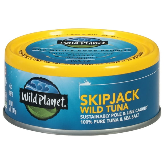 Wild Planet Skipjack Wild Tuna with Sea Salt, 5 oz Can