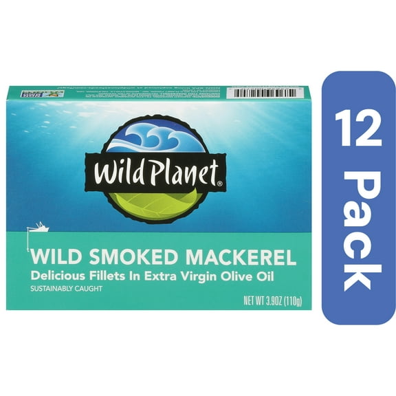 Wild Planet Smoked Mackerel 3.9 oz (Pack Of 12)