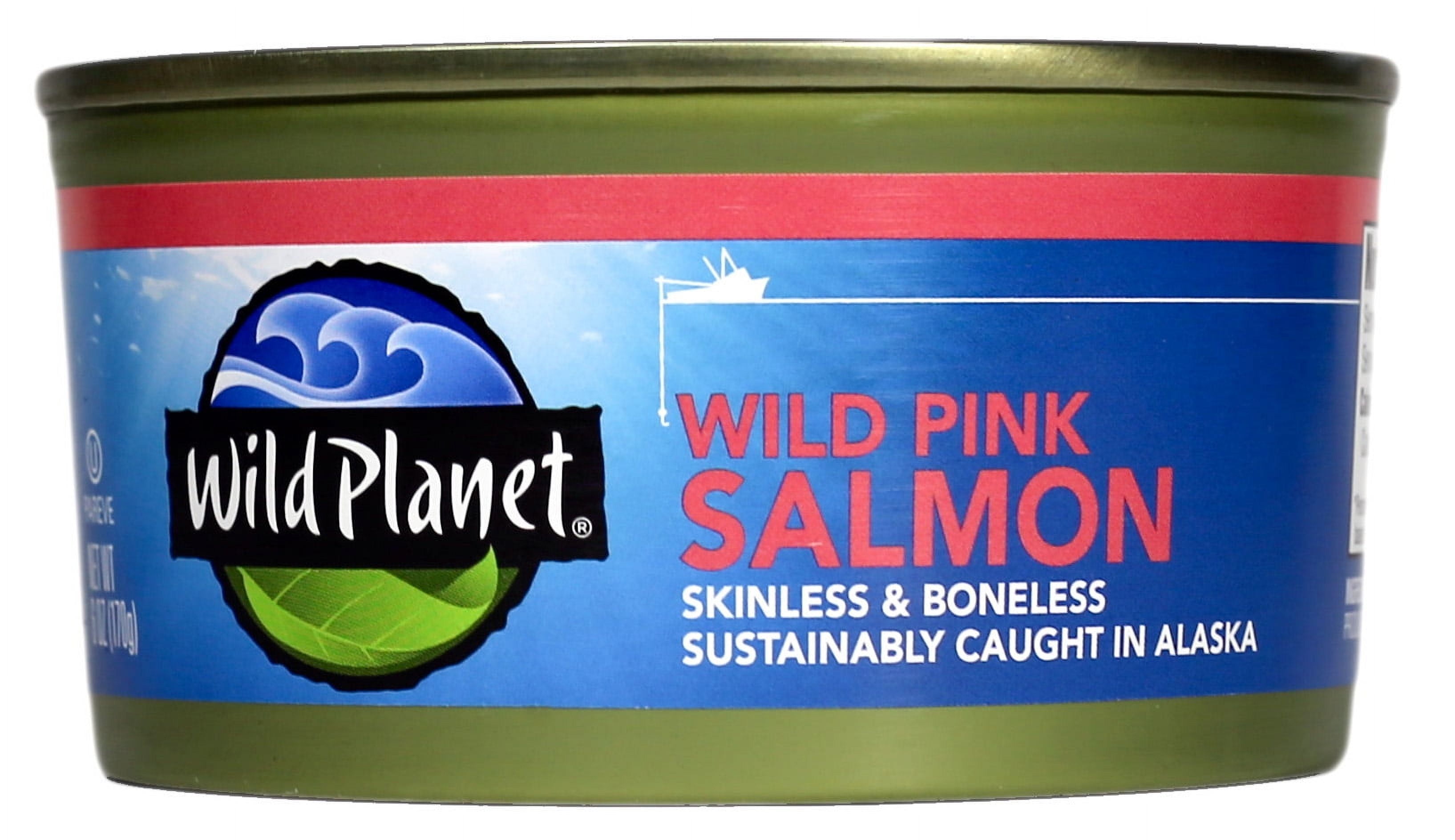 Wild Planet Alaska Wild Pink Salmon, 6 oz Can
