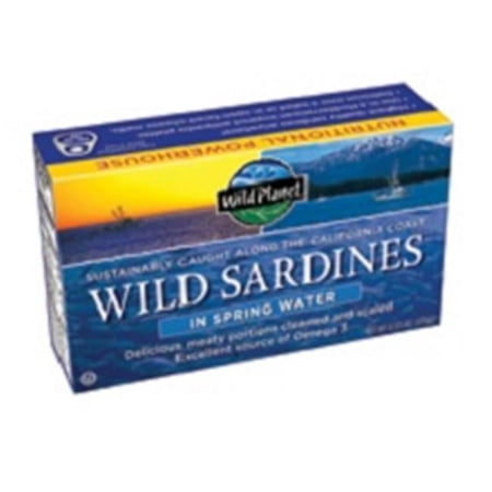 Wild Planet Wild Planet Wild Sardines in Spring Water- 12x4.375 OZ