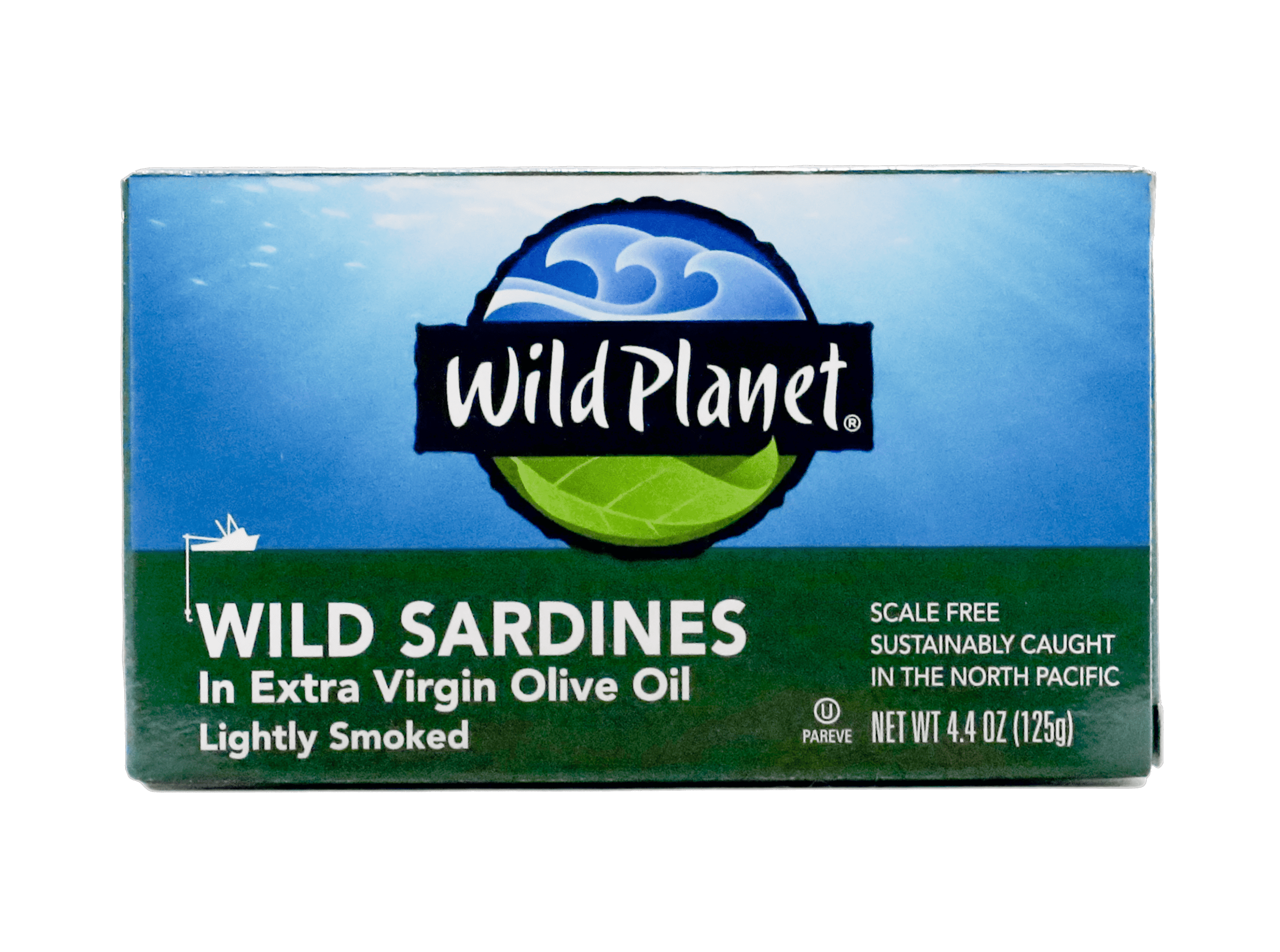 Wild Planet Wild Caught Sardines in Extra Virgin Olive Oil, Lightly Smoked, 4.4 oz Can