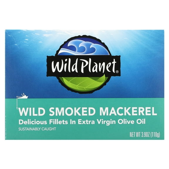 Wild Planet Wild Smoked Mackerel, 3.9 oz (110 g)
