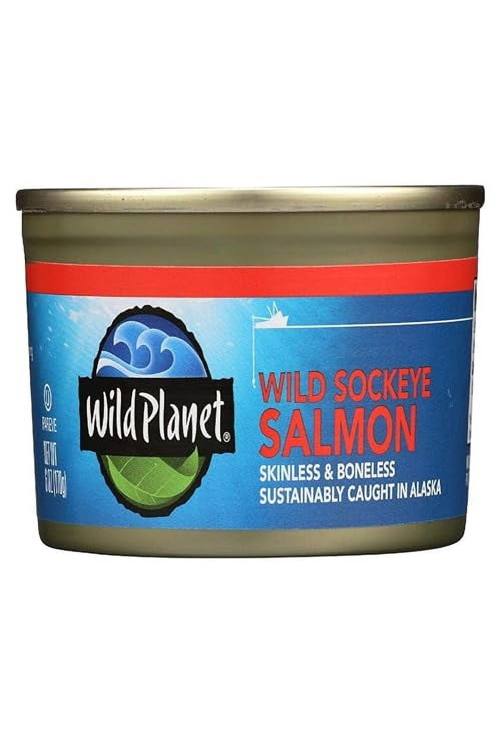 Wild Planet Wild Sockeye Salmon, 6 oz ( Pack of 2 )