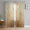 thumbnail image 1 of Wild Plant, Sheer Curtains 84 Inches Long 2 Panels Set, Window Sheer Curtains for Living Room/Bedroom, Vintage Botanical Leaves Yellow Light Filtering Rod Pocket Curtain 52'' x 84'' x 2, 1 of 7