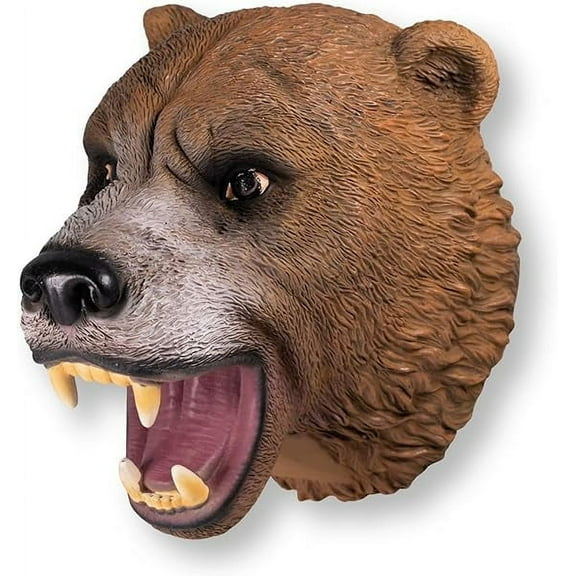 Wild Play Brown Bear Hand Puppet for Kids. Eco-Friendly Natural Latex Forest Animal Toy