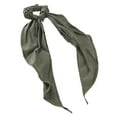 thumbnail image 1 of Wild Primrose by Scunci Fashion Scrunchie with Long Bow Scarf in Olive Green, 1ct, 1 of 7