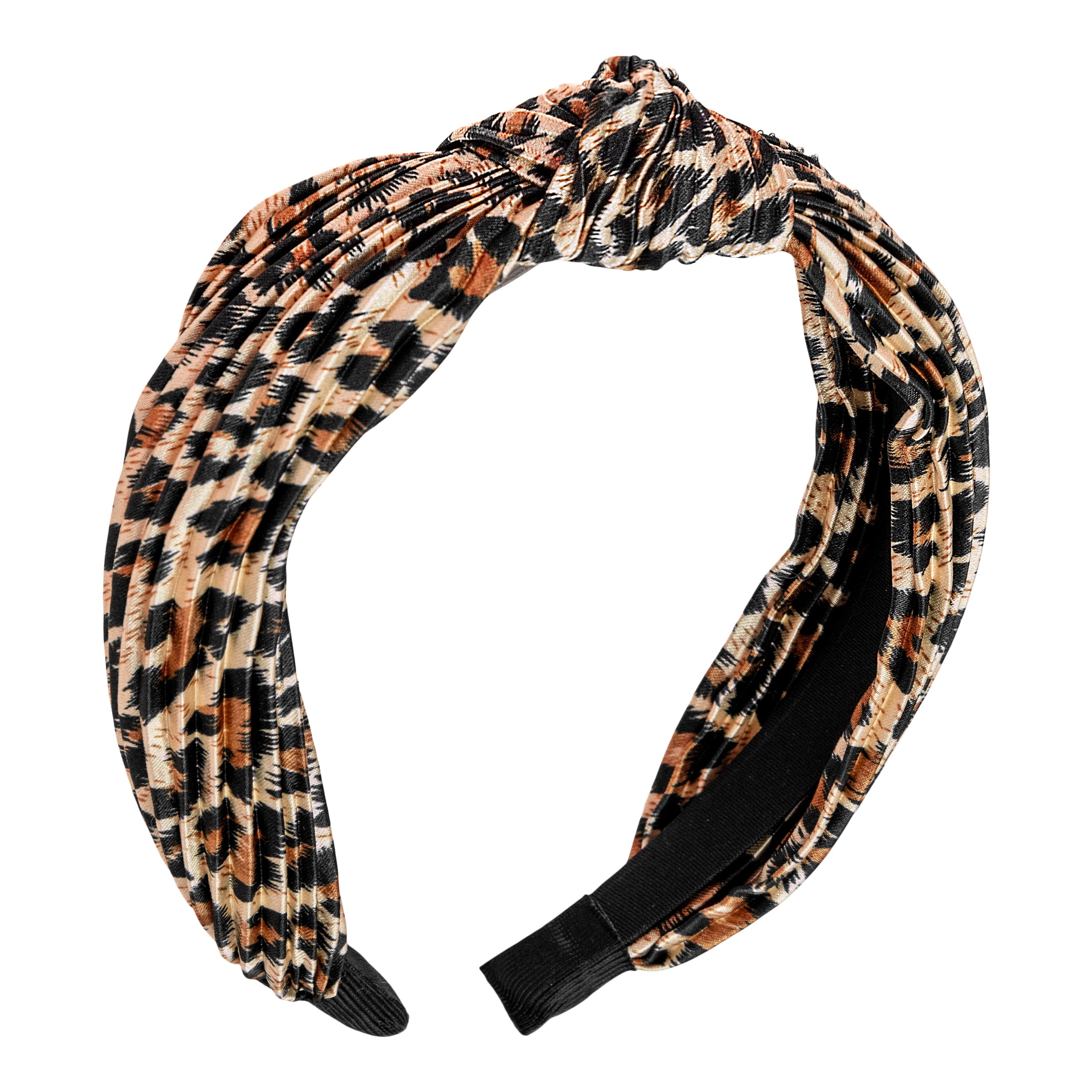 Wild Primrose by Scunci Knotted Fashion Fabric Headband in Animal Print, 1ct