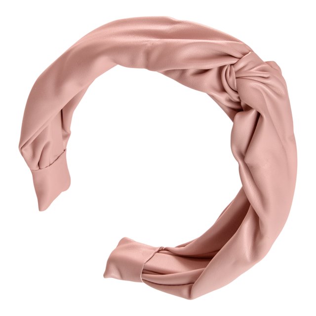 Wild Primrose by Scunci Twisted Leather Headband in Neutral Blush, 1ct