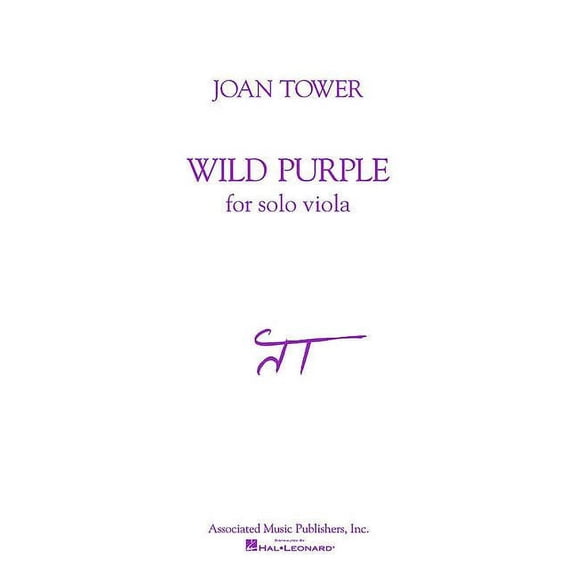 Wild Purple: For Solo Viola (Paperback) by Joan Tower