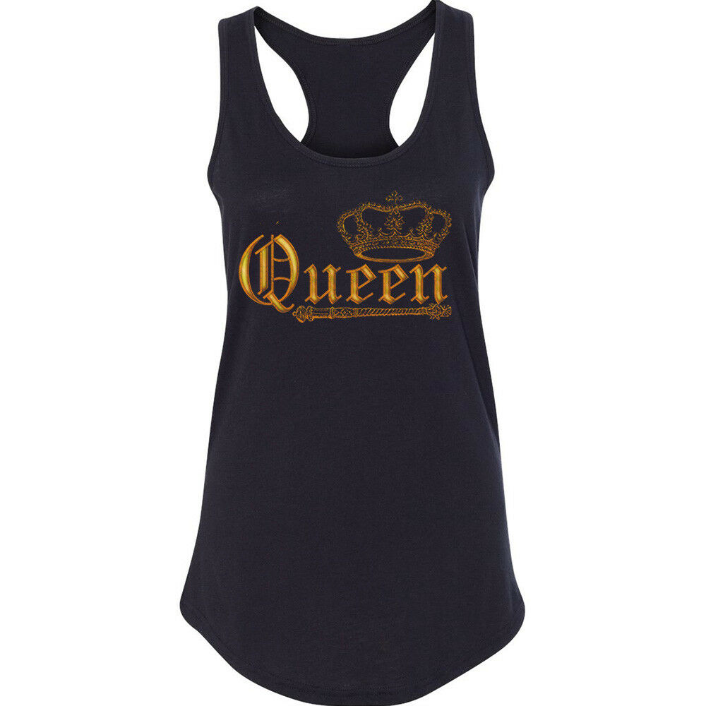 Wild Queen GOLD Crown Women Tank Top Birthday Gift Lady Tank Top Color Black Small - image 1 of 2