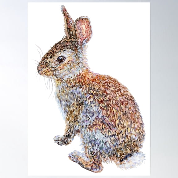 Wild Rabbit Poster Wall Art, Modern Wall Decor For Living Room Bedroom, 24x36 UNFRAMED