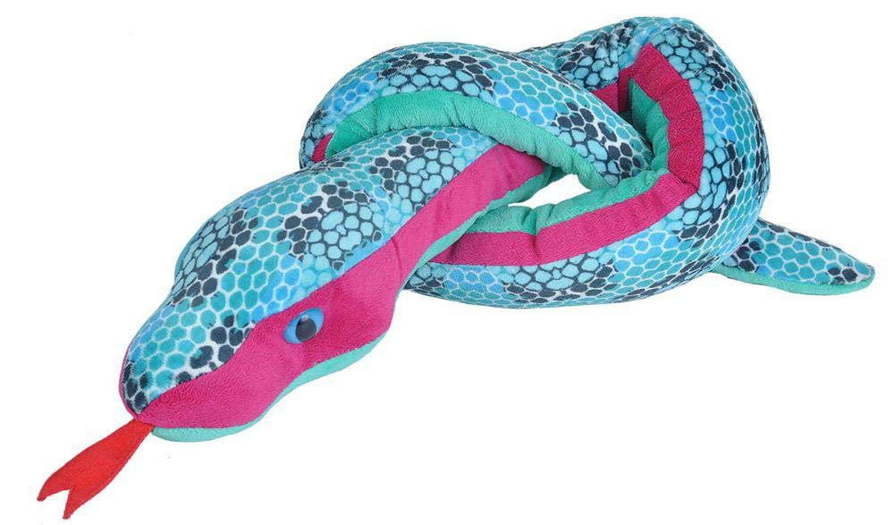 Serpent Arc-en-ciel à Pois Foilkins Wild Republic – 137 Cm, Peluche Souple En Bouteilles Recyclées