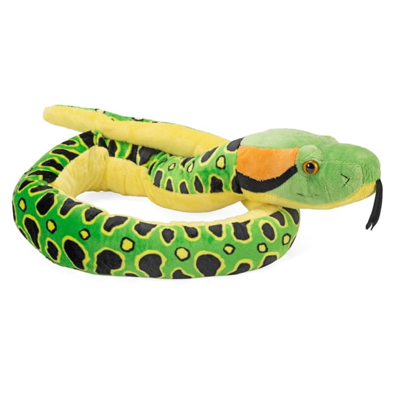 Wild Republic Anaconda Snake Plush, Stuffed Animal, Plush Toy, Reptile, 54 Inches