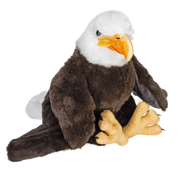 Wild Republic Artist Collection, Bald Eagle, Gift for Kids, 15 inches, Plush Toy, Fill is Spun Recycled Water Bottles.