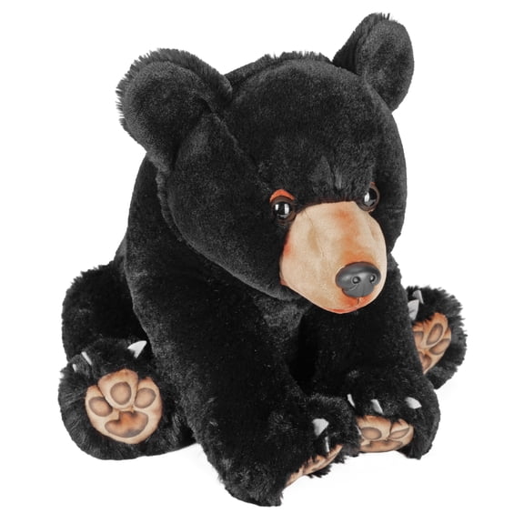 Wild Republic Artist Collection Black Bear, Stuffed Animal, 15 Inches, Plush Toy, Fill is Spun Recycled Water Bottles