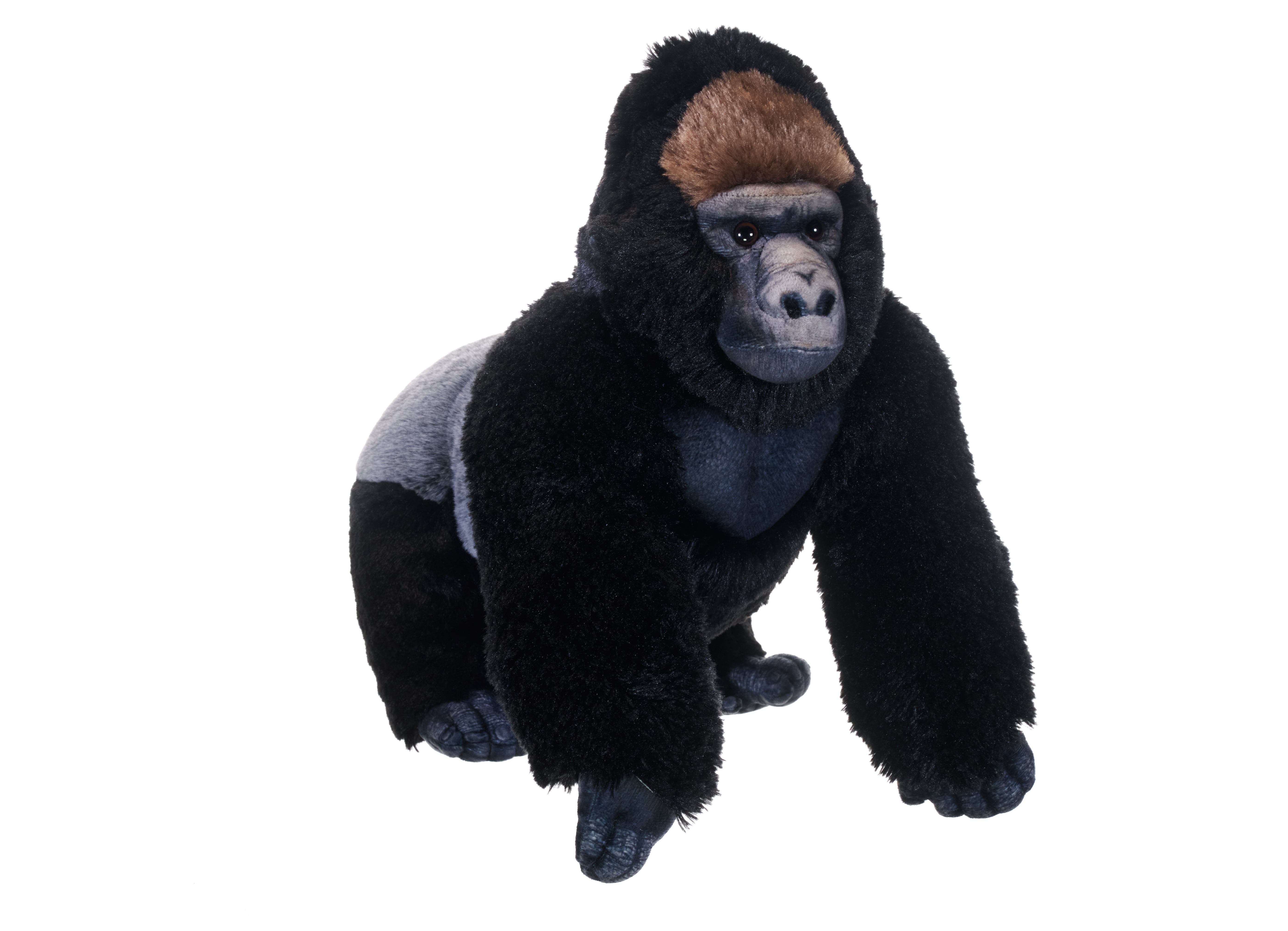 Wild Republic Artist Collection Standing Gorilla, Stuffed Animal, 15 Inches, Plush Toy, Fill is Spun Recycled Water Bottles
