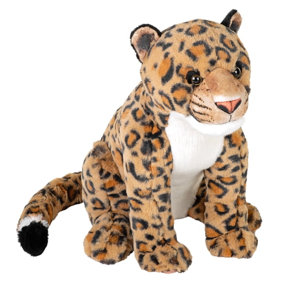 Wild Republic Artist Collection Leopard, Stuffed Animal, 13 Inch, Plush Toy, Fill is Spun Recycled Water Bottles
