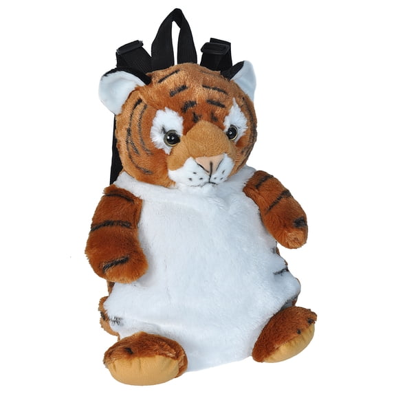 Wild Republic Backpack Tiger, Mini Backpack, Animal Bag, 14 Inches, Gift for Kids, Plush Zoo Animal