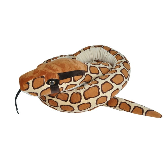 Wild Republic Plush Snake Jumbo  Burmese Python Stuffed Animal, 110 Inches