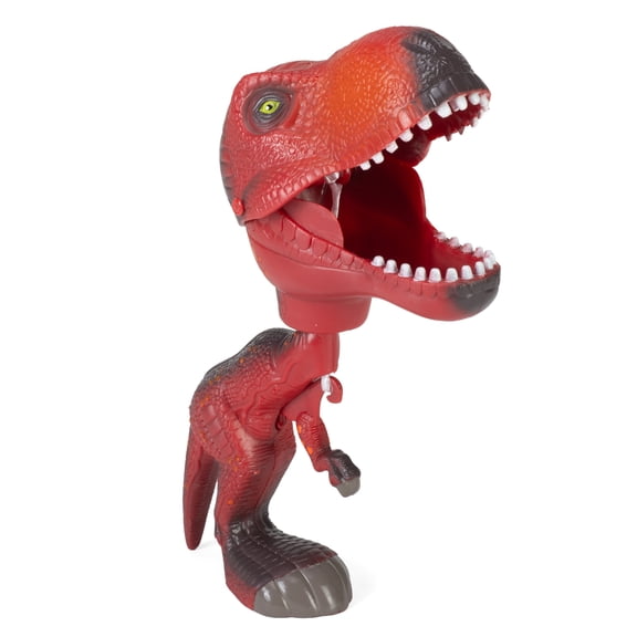 Wild Republic T-Rex Toy, Kids Gifts, Squeeze Trigger To Close Mouth, Red Chompers, 9.5 Inches