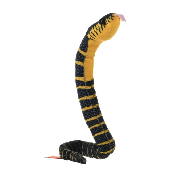 Wild Republic Coilkins Black Fanged Mangrove, Stuffed Animal, 12 Inches, Plush Toy, Fill is Spun Recycled Water Bottles