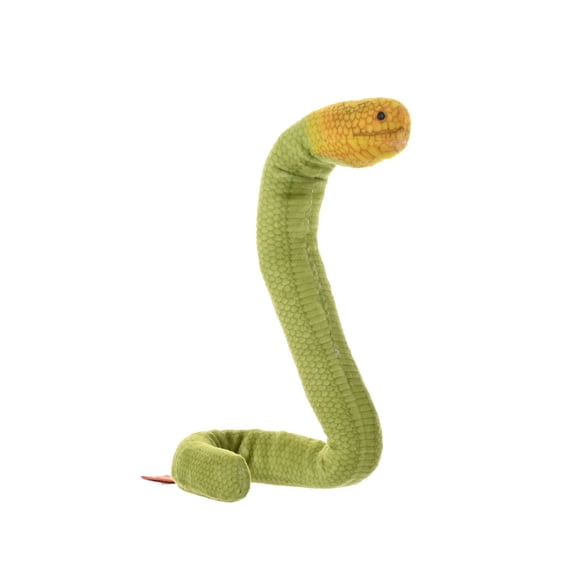 Wild Republic Coilkins Sea Snake Olive, Stuffed Animal, 12 Inches, Plush Toy, Fill is Spun Recycled Water Bottles