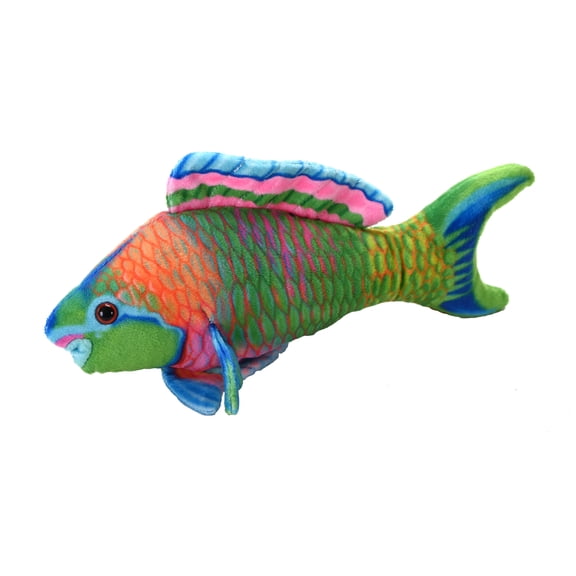 Wild Republic Coral Reefs Parrotfish, Stuffed Animal, 6 inches, Gift for Kids, Plush Toy, Fill is Spun Recycled Water Bottles