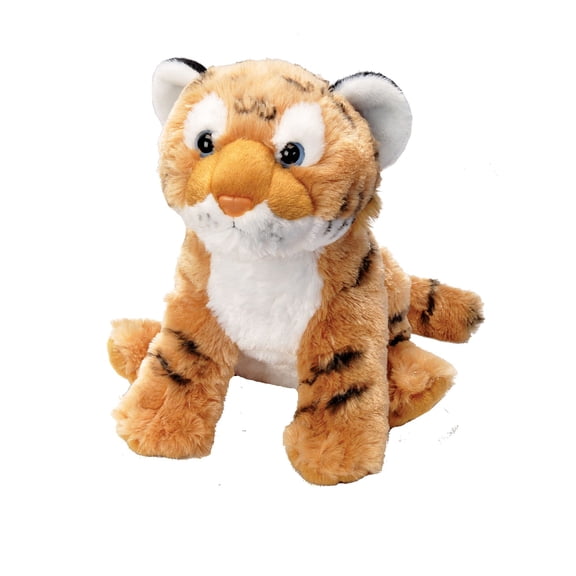 Wild Republic Cuddlekins Eco Mini Tiger, Stuffed Animal, 8 Inches, Plush Toy, Fill is Spun Recycled Water Bottles, Eco Friendly