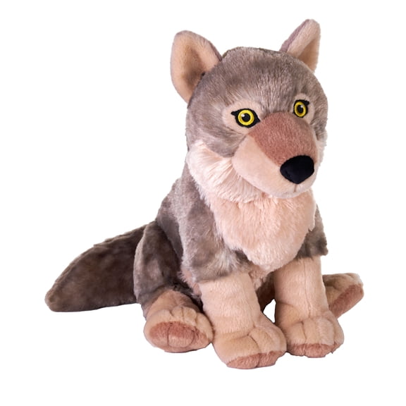 Wild Republic Cuddlekins Eco Wolf, Stuffed Animal, 12 Inches, Plush Toy, Fill is Spun Recycled Water Bottles, Eco Friendly