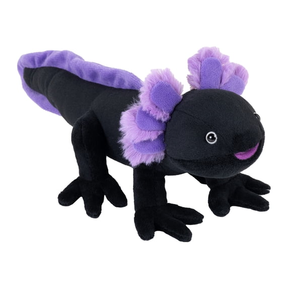 Wild Republic Cuddlekins Mini Black Axolotl, Stuffed Animal, 8 Inches, Plush Toy, Fill is Spun Recycled Water Bottles