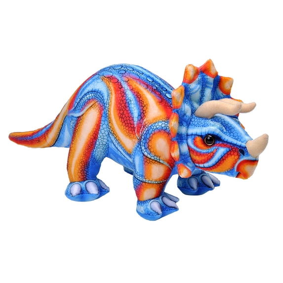 Wild Republic Dinosaur Triceratops, 12 Inches, Gift for Kids, Plush Toy, Fill is Spun Recycled Water Bottles