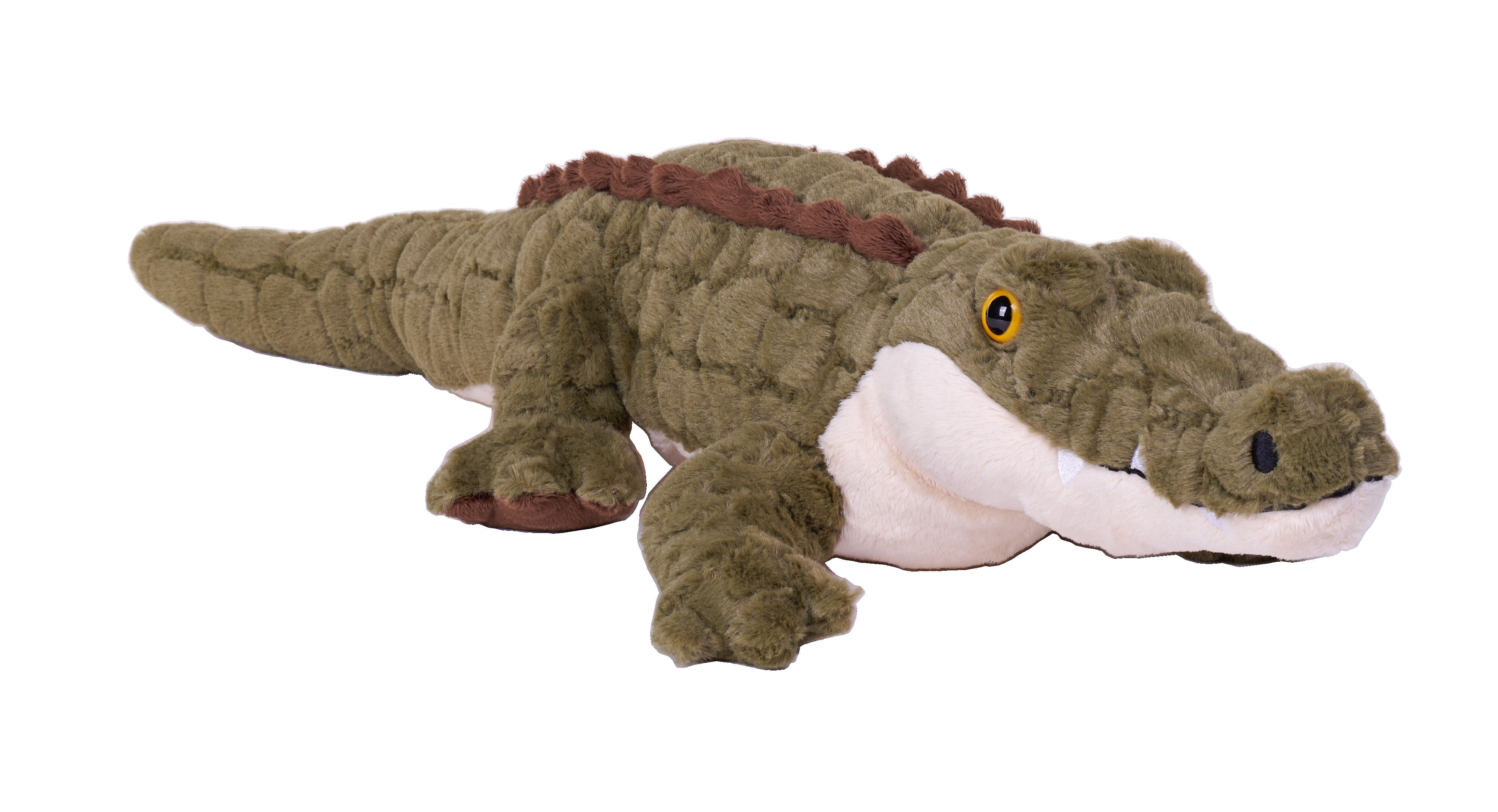 Wild Republic Earthkins Crocodile, Stuffed Animal, 15 Inches, Plush Toy, Fill is Spun Recycled Water Bottles, Eco Friendly